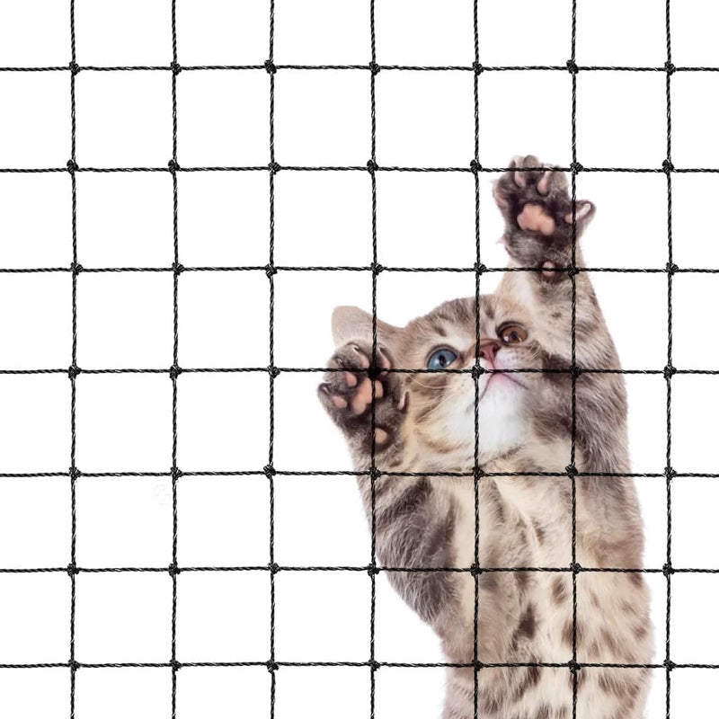 Morimoe Cat Balcony Net, Steel Wire Reinforced, Anti-Fall Fence, Safety Net, Extra Strong (10 X 26 Ft) - Image 1